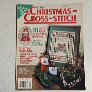 McCall's Creative Crafts Christmas Cross-Stitch Magazine 51 Designs